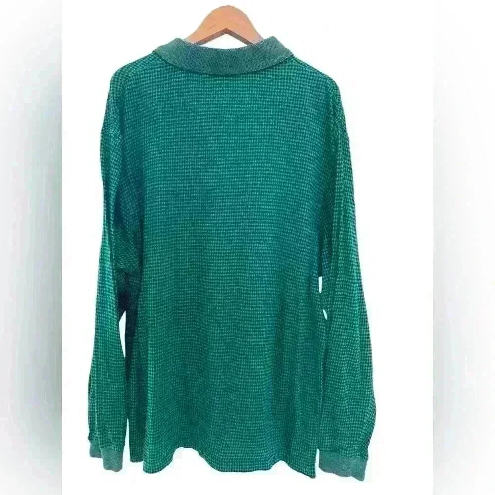 Payne Stewart Legacy Green Long Sleeve Green Men's Golf Polo Size XL - Picture 2 of 3